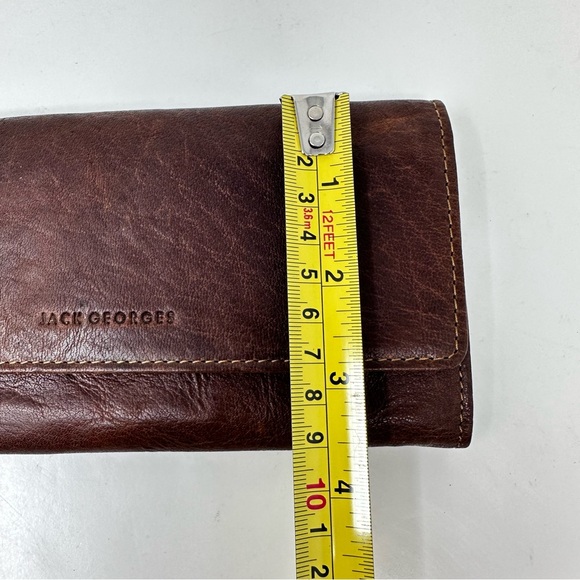Jack Georges NWOT Wallet Leather Brown - Picture 12 of 14